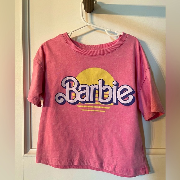 2 Barbie crop tops - girls 10/12 - Picture 4 of 7
